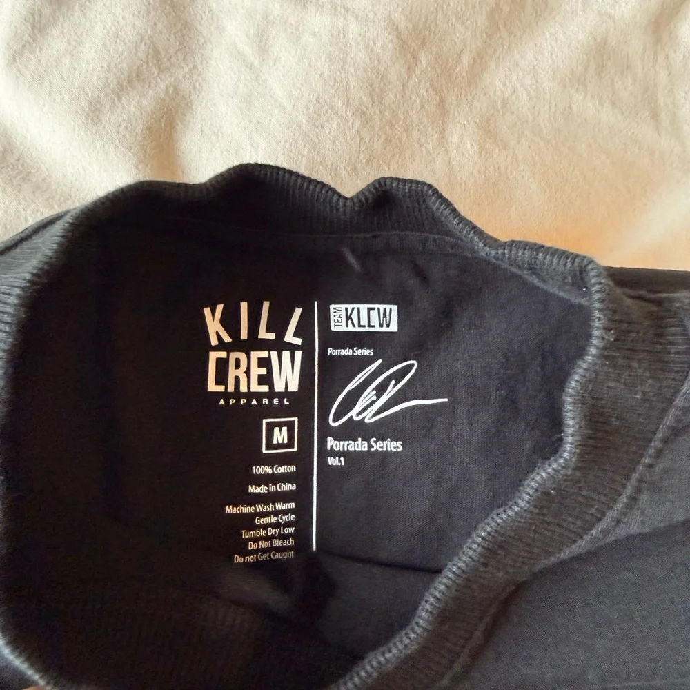 Kill Crew Oversized "Classic" T-Shirt - Black/Red - Picture 2 of 3